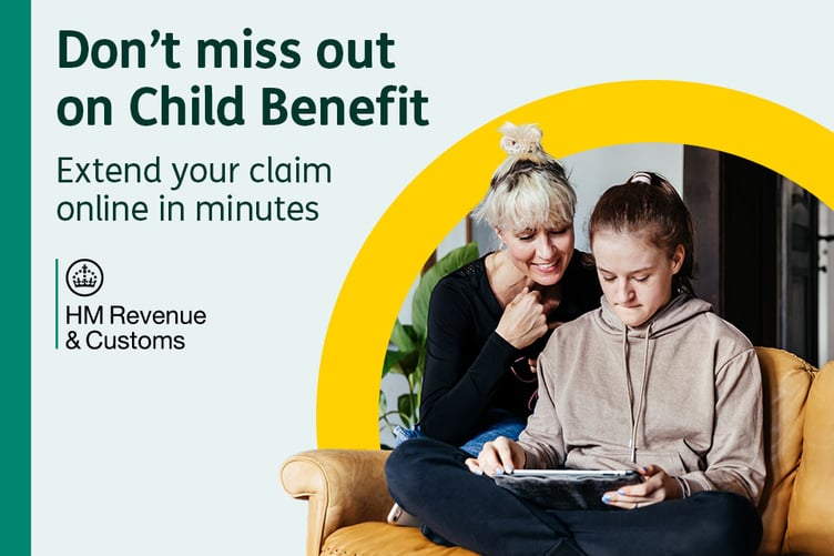 Don’t miss out on Child Benefit: Extend your claim online in minutes.