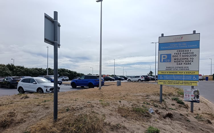 North Dock car park, Llanelli (pic Richard Youle and free for use for wire partners)