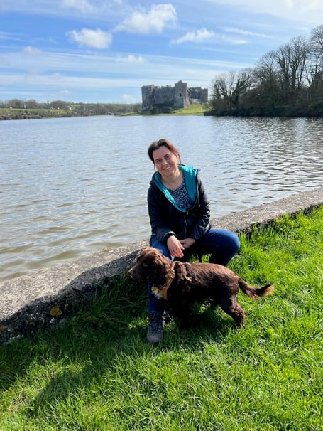 Author Claire Fuge at Carew