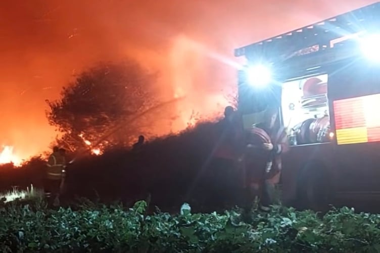 Pendine wildfire