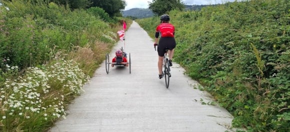 A team of cyclists from Hartpury University and College completed a charity ride through Carmarthenshire, raising £15,000 for inclusive sports charity Goals Beyond Grass.