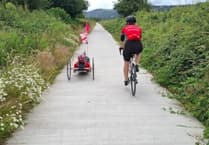 Charity cycle raises £15,000 travelling along Carmarthenshire’s Tywi Valley Path