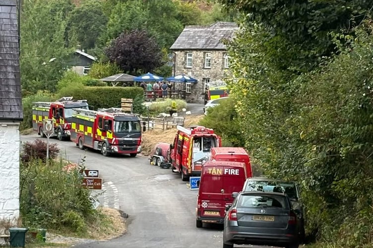 Llandovery wildfire