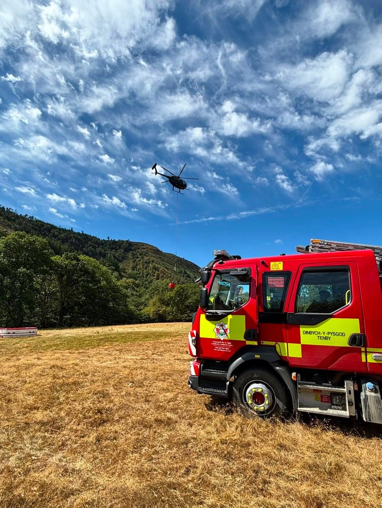 Llandovery wildfire