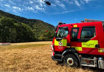 Llandovery wildfire relief: Residents return home