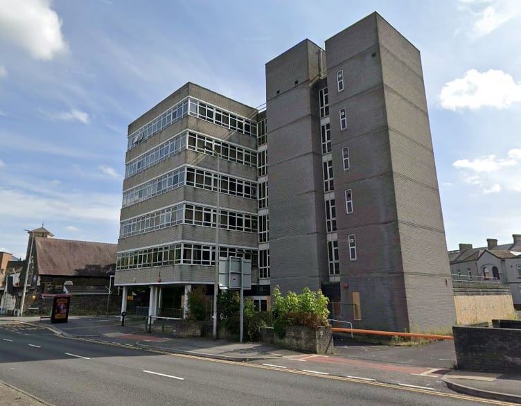 This former Department for Work and Pensions office on Church Street, Llanelli, will be modernised and become 27 affordable flats with a rooftop garden (Google Maps and free for use for wire partners)