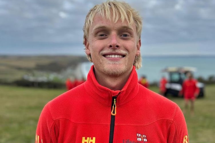 RNLI lifeguard Jake Rogers