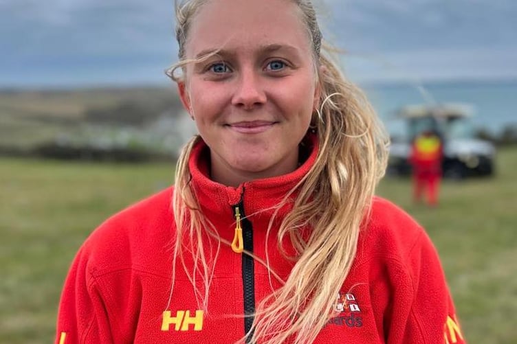 RNLI lifeguard Katie David