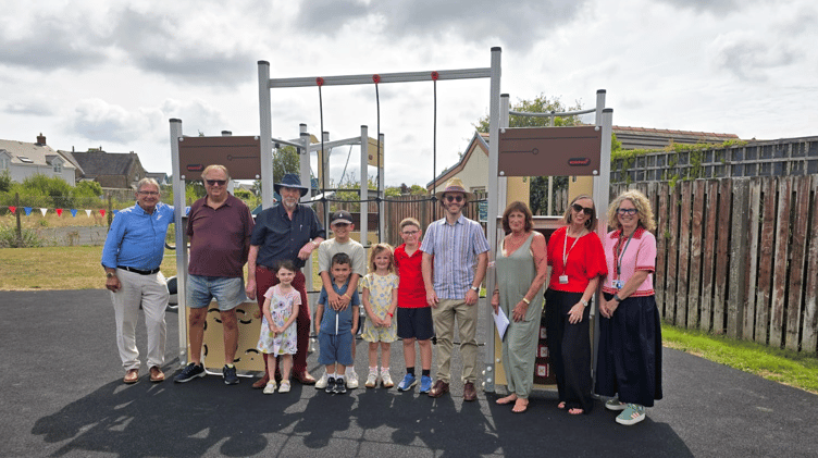 Pentlepoir Play Park in East Williamston Parish has reopened with new equipment