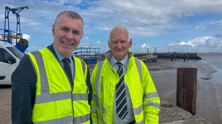 The Cabinet Member for Enterprise, Connectivity and Energy, Adam Price, visited the Port of Mostyn and Port of Milford Haven