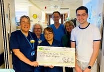 Couple's £1,465 fundraiser for Withybush Hospital