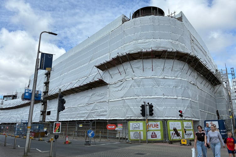 Exterior of the former Debenhams store in Carmarthen (pic Richard Youle and free for use for wire partners)