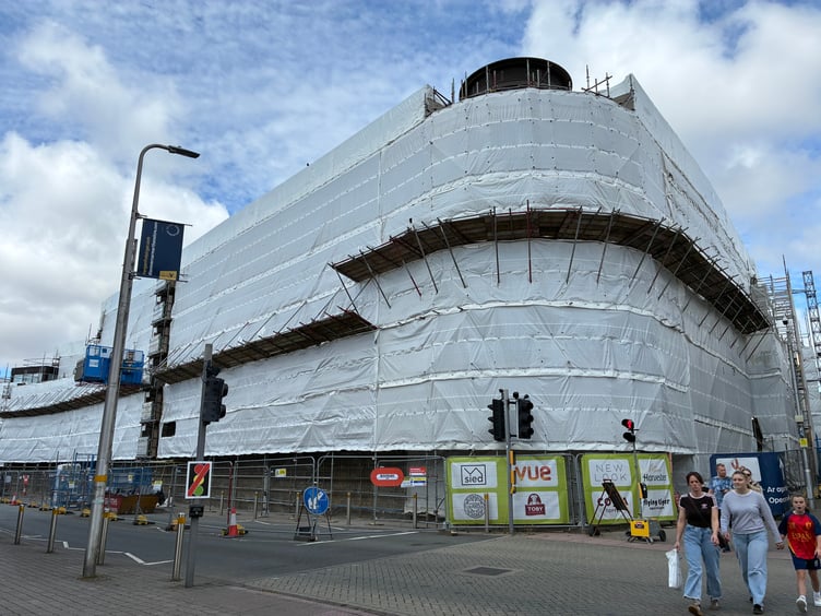 Exterior of the former Debenhams store in Carmarthen (pic Richard Youle and free for use for wire partners)