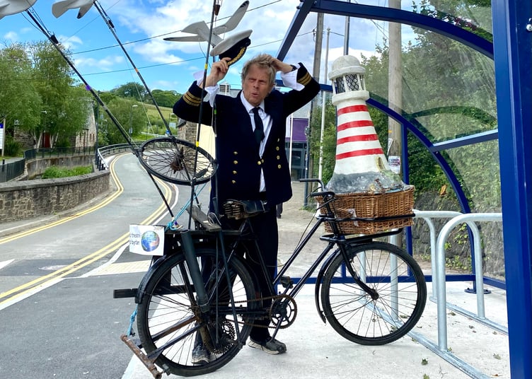 Bill Hamblett prepares to take the plunge into Moby Dick ‘and other fishy tales’ at Fishguard’s Theatr Gwaun on Wednesday, September 9.