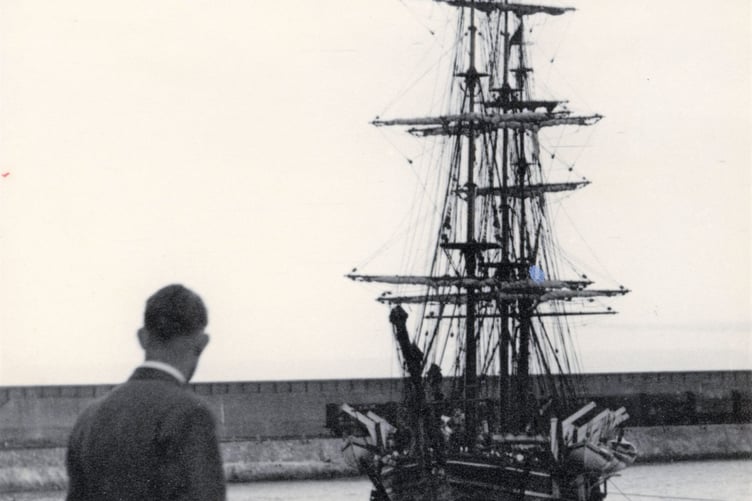 The Pequod at her moorings.