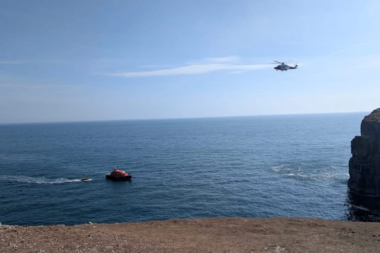 coastguard and Tenby RNLI