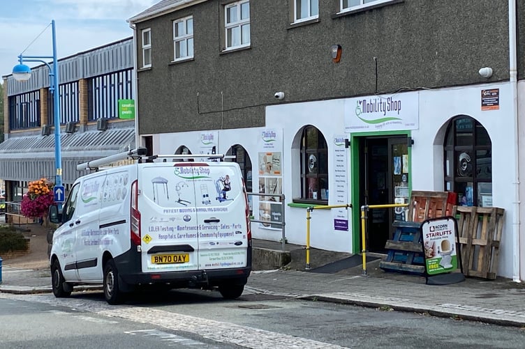 The Mobility Shop, Gordon Street, Pembroke Dock - main shop