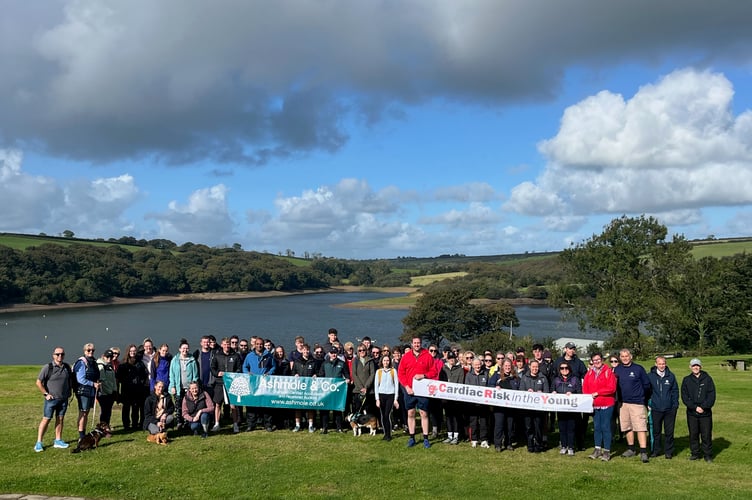 Ashmole & Co’s staff during 2025 sponsored walk for CRY around Llys-yr-Fran Reservoir in Pembrokeshire