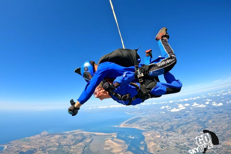 15,000 feet in the air