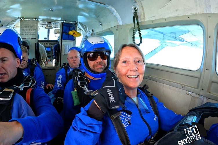 Tina Foster, all set to skydive on August 23