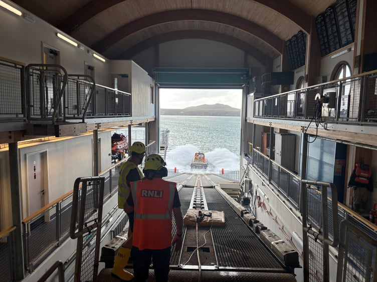 St David’s RNLI volunteer lifeboat crew were one rescue service that spent many hours supporting the multi-agency search coordinated by HM Coastguard