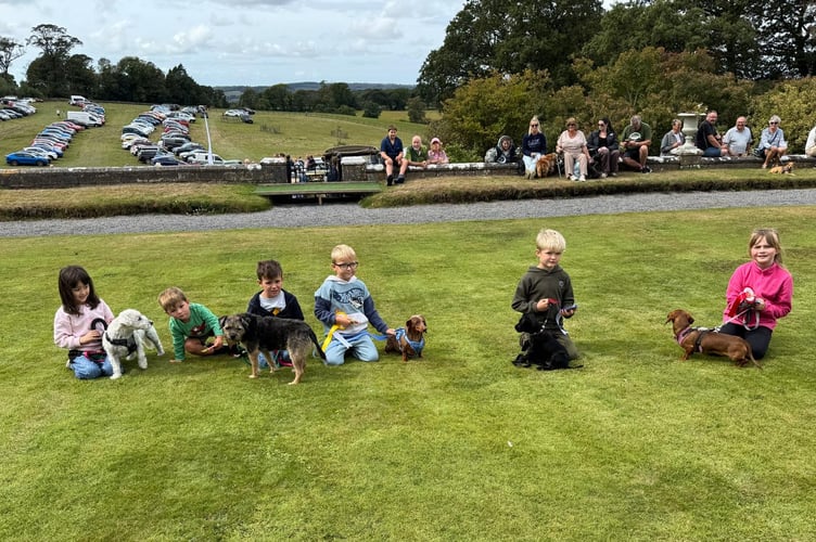Young competitors in the dog show at Cresselly Country Fayre
