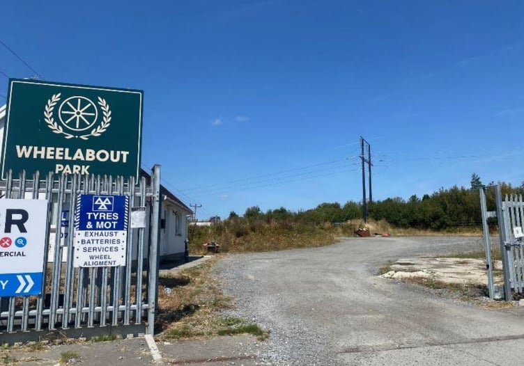 Entrance to Wheelabout Park on the outskirts of Whitland where a new gym has planning approval (pic Carmarthenshire Council and free for use for wire partners)