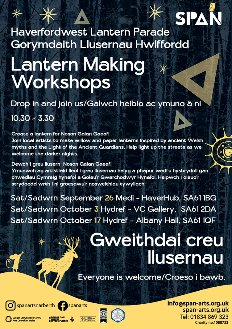 Haverfordwest Lantern Making Workshops poster