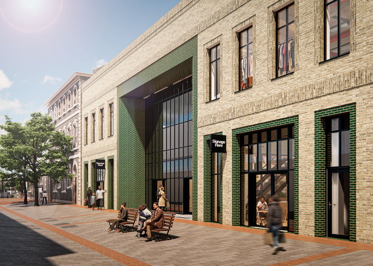 An image of the proposed new indoor market in Llanelli. (image supplied by Carmarthenshire Council and free for use for wire partners)