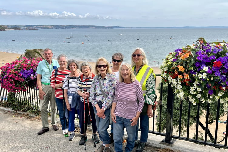 The Steadies on North Beach Zigzag, Tenby