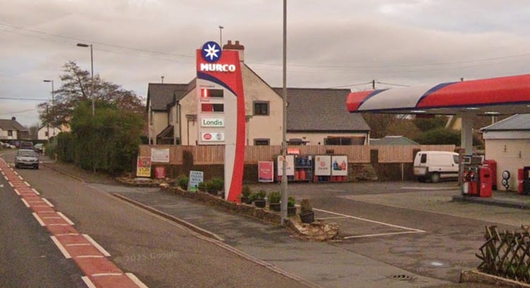 Dinas Cross Service Station, Dinas Cross. Picture: Google Street View.