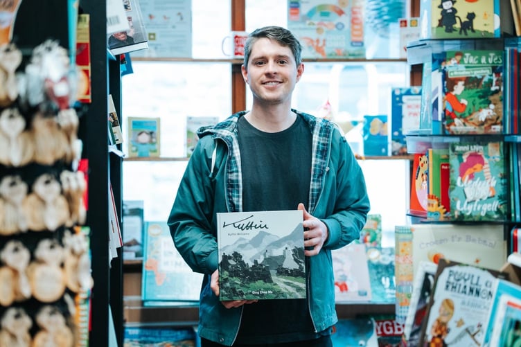 Brieg Dafydd, owner of Siop Y Pentan at Carmarthen Market (courtesy of Brieg Dafydd and free for use for wire partners)