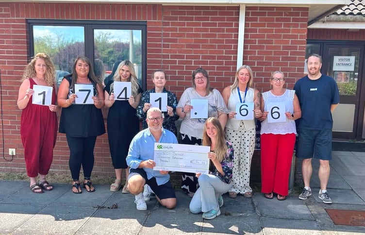 The Dialectical Behavioural Therapy (DBT) team at Hywel Dda University Health Board has raised an incredible £1,741.66