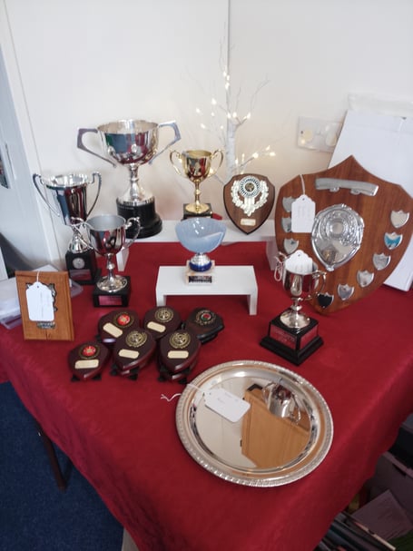 Llanteg Summer Show cups and shields