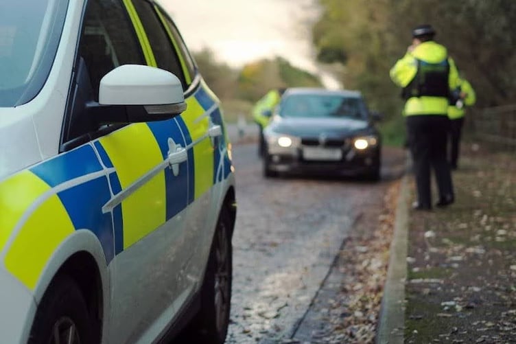 Generic image police stop drug driving drink