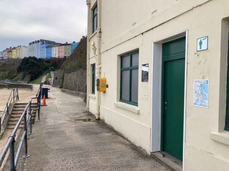 Tenby’s North Beach toilet