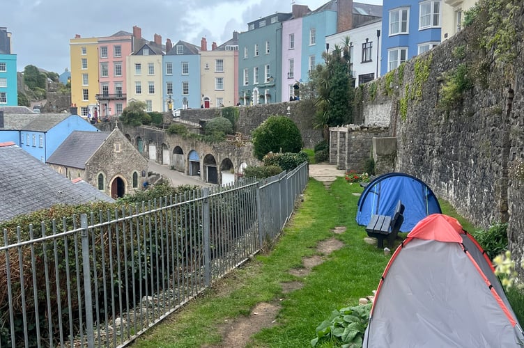 Pembrokeshire County Council partners with charity The Wallich to offer support to rough sleepers in Tenby.