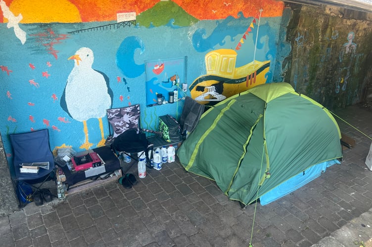 rough sleeper Tenby