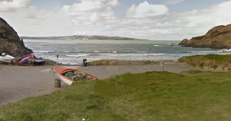 Plans for a temporary mobile sauna at the Boat Yard, Pwllgwaelod Beach, Dinas Cross have been submitted. Picture: Google Street View.