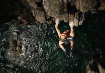 Coxsey conquers Britain’s toughest sea cliff climb in Pembrokeshire