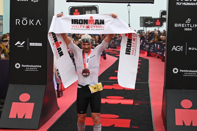 On the finish line, the Male Champion Henrik said: “It’s pretty cool! It’s my first time at Wales. I think I’ve earned my off season now!” Ironman Wales Tenby