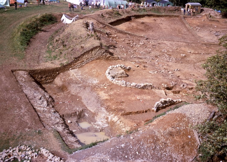 The 1967 excavation of Walesland Rath near Pelcomb Cross.