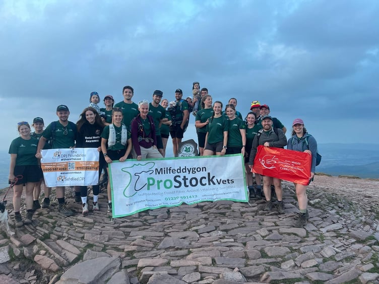 ProStock Vets celebrated their 15th anniversary by completing the Welsh 3 Peaks challenge, raising £3,185 for the Wales Air Ambulance and DPJ Foundation.