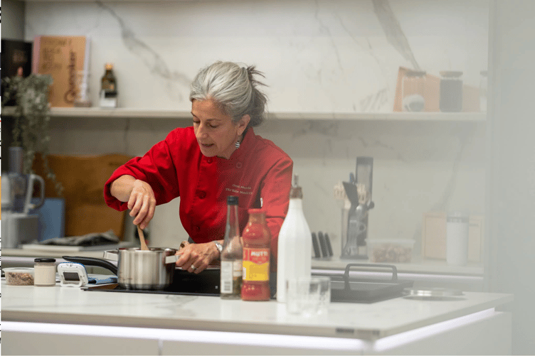Sicilian chef Orsola Muscia as she shares the secrets behind one of Italy's most iconic desserts. Watch her create crisp, golden cannoli with a rich, creamy ricotta filling, and discover how you can recreate this classic Sicilian favourite in your own kitchen.
Now based near Narberth, she runs a successful cookery school and shares her passion for authentic Italian cooking through classes, events and private dining.