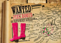 Puss in Boots seeks lost pink boots across Pembrokeshire!