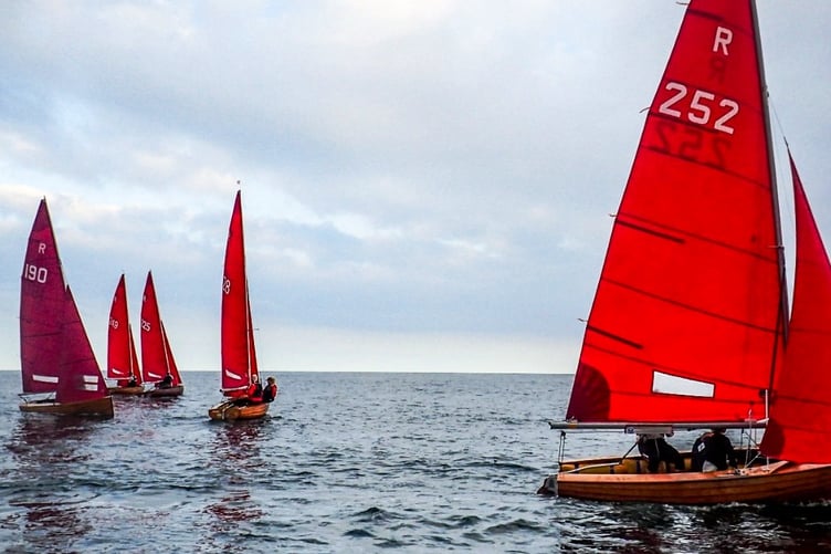 The final race of the season for the Redwing fleet at Tenby