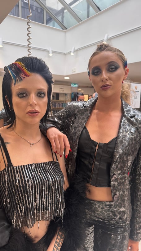 During the semi-finals, Marcus impressed the judges with two glam rock inspired looks.