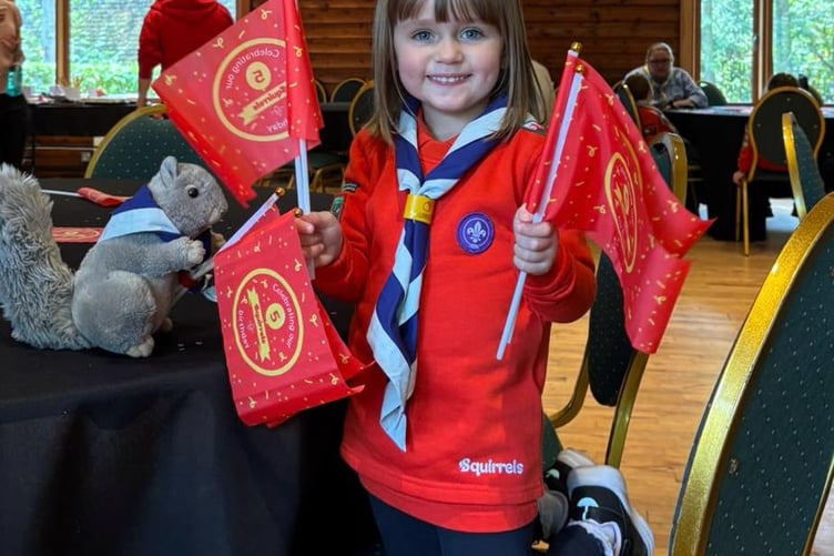Representing Wales at the celebrations was Chloe, a Squirrel from 5th Carmarthen