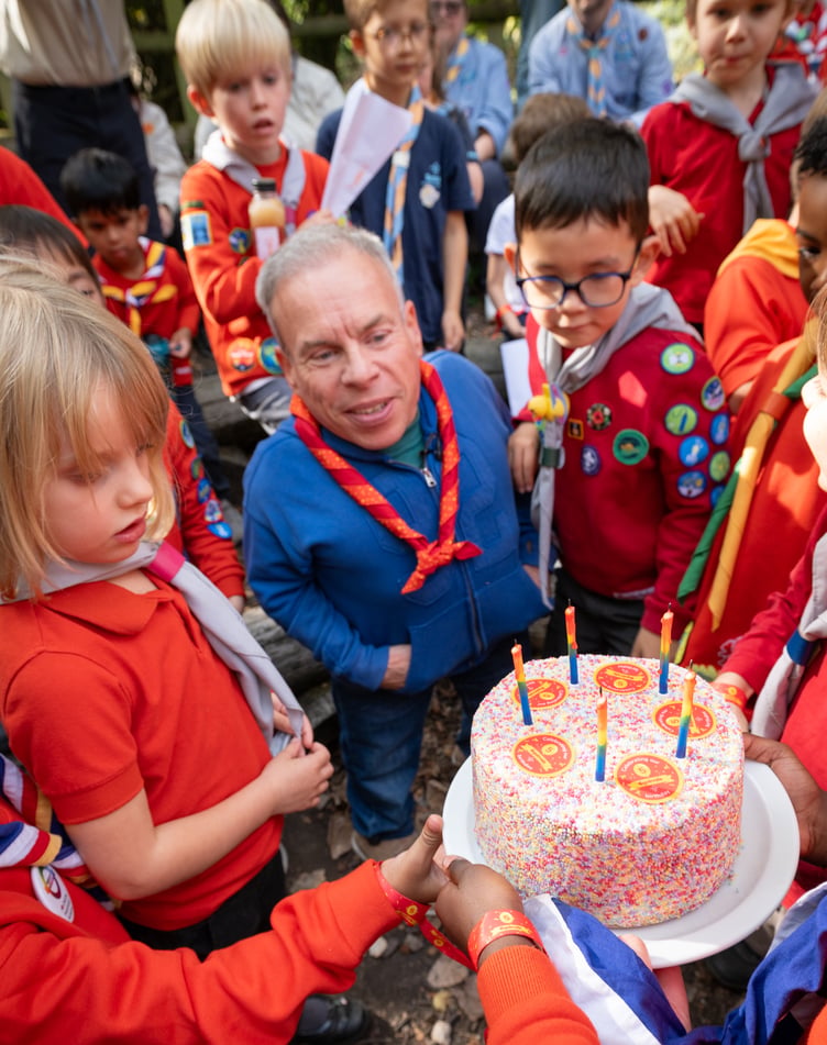 Star Wars and Harry Potter star Warwick Davis joined Squirrels for the birthday celebrations.