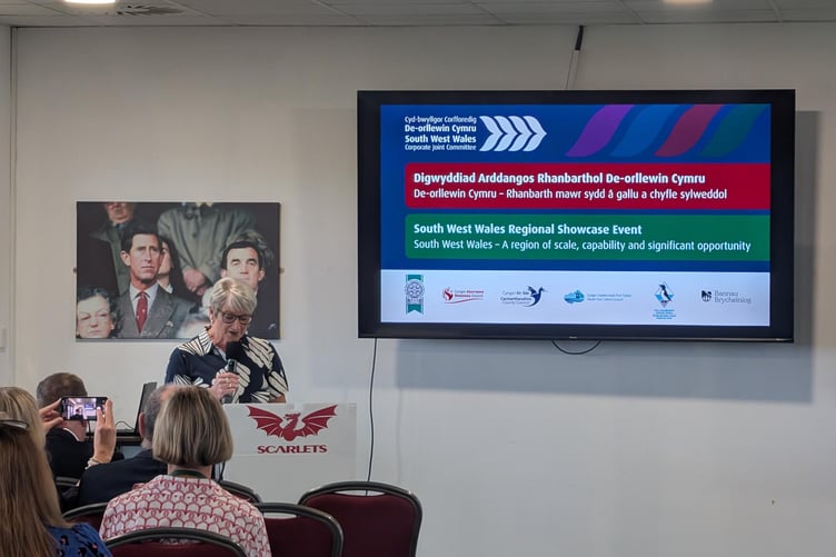 Delegates heard from regional leaders, including Cllr Linda Evans, Leader of Carmarthenshire County Council
